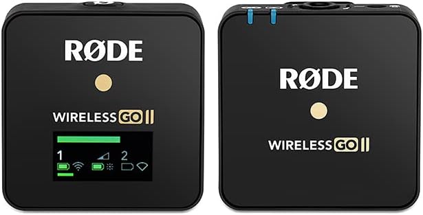 Rode HS2 Headset Microphone - Black & Wireless GO II Single Channel Wireless Microphone System
