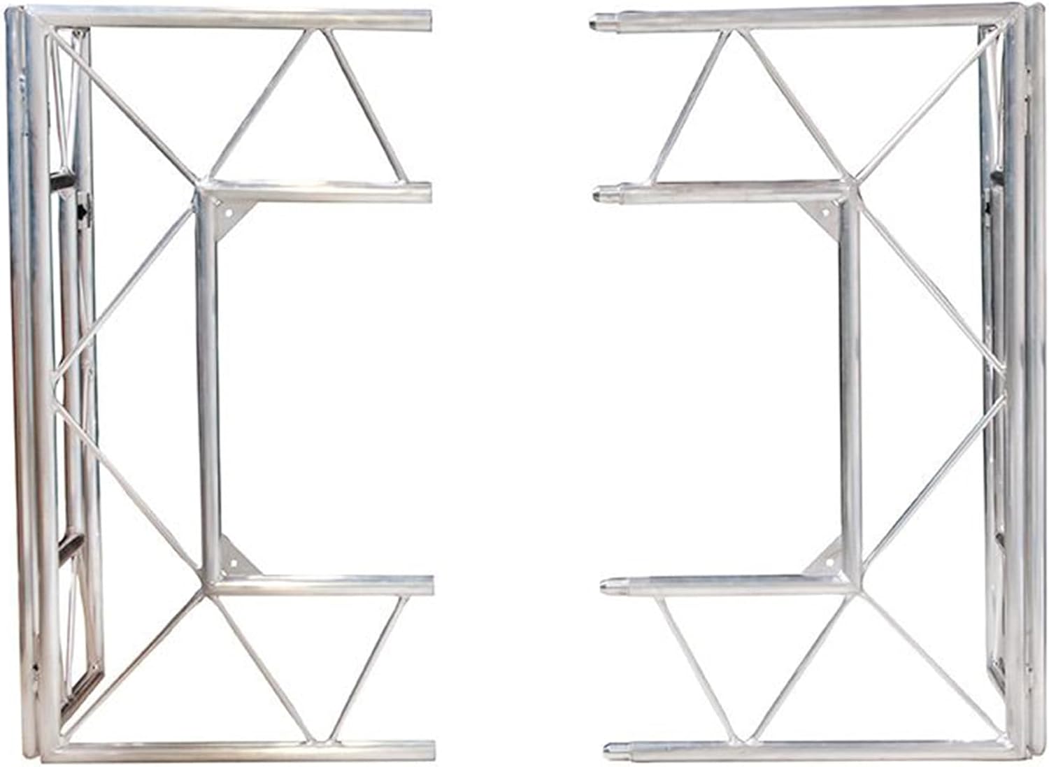 Audiosavings bundle: ADJ Pro Event Table 2 Foldable Portable Metal DJ Booth Facade bundled with Black and White Scrims (3 items)