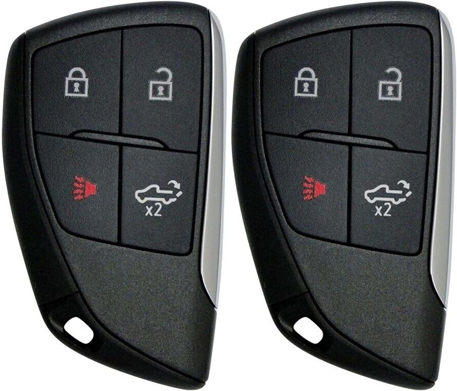 2X New Replacement Proximity Key Fob Compatible with & fit for Select Chevy Silverado GMC Sierra - YG0G21TB2-20