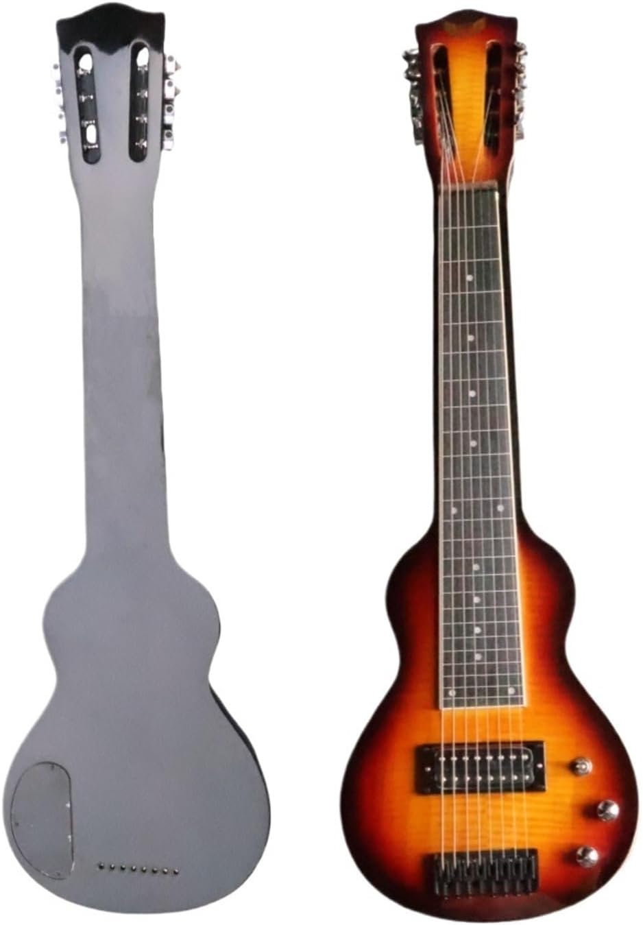 Eight String Hawaiian Electric Guitar – Ukulele Slider Guitar for Traditional Hawaiian Music(B)