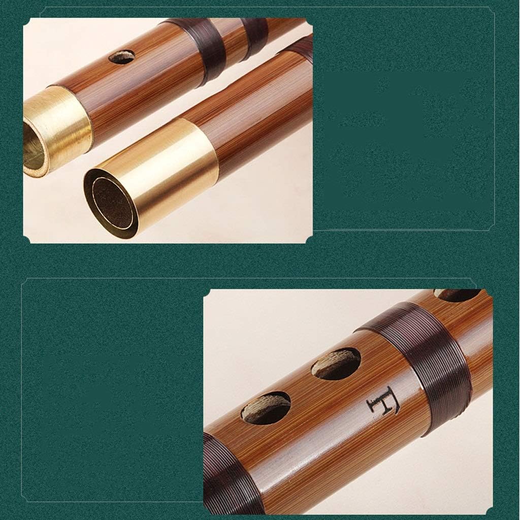 Flute Bamboo Flute Professional Woodwind Instrument C D E F G Key Chinese Flute Professional Playing C Flute Musical Instrument (Color : F Tone)