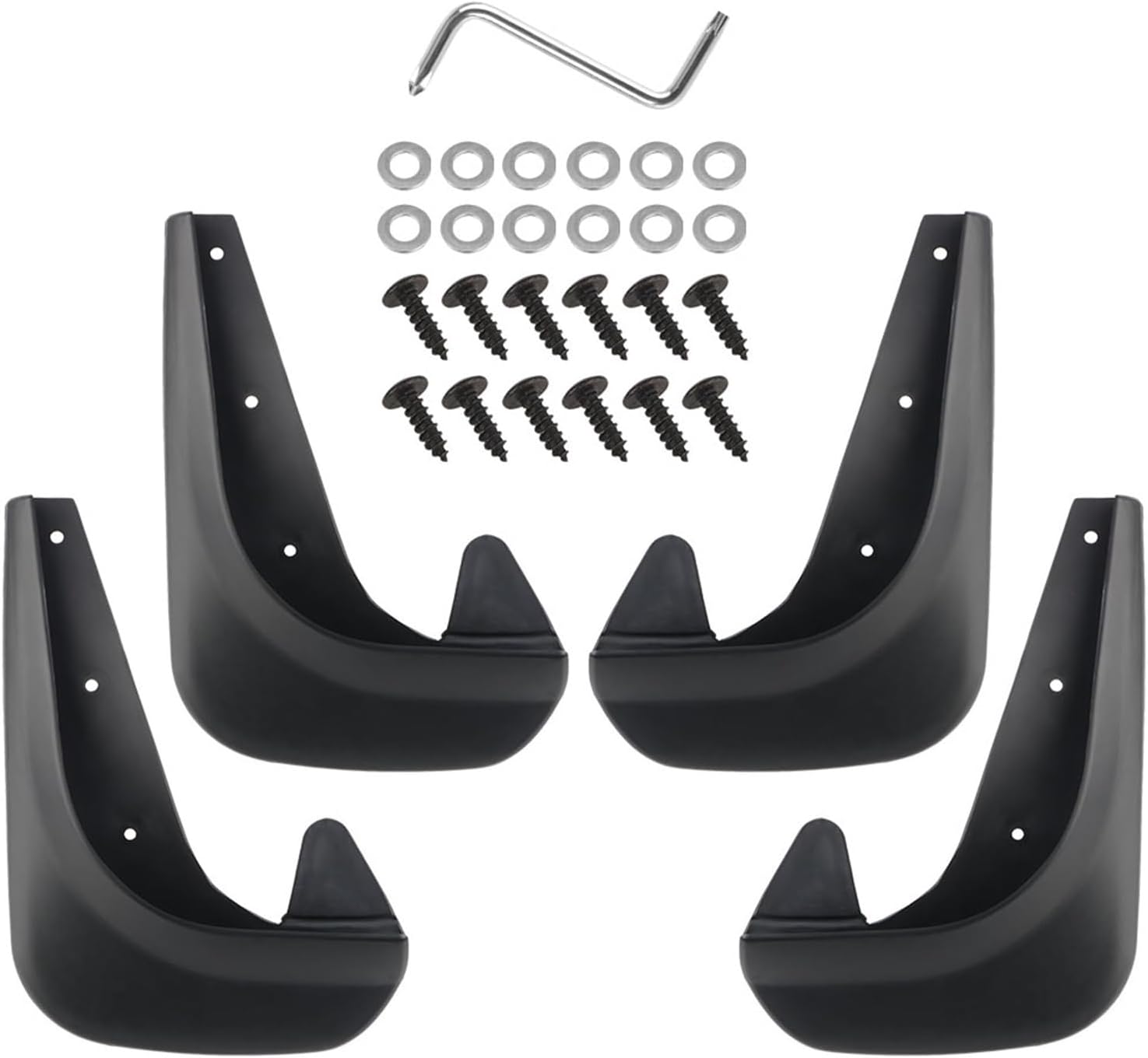 Mud Flap Fender Universal Car Mudguards 4Pcs/Set Automotive Modification Front Rear Mud Flaps Car Accessories Splash Guards