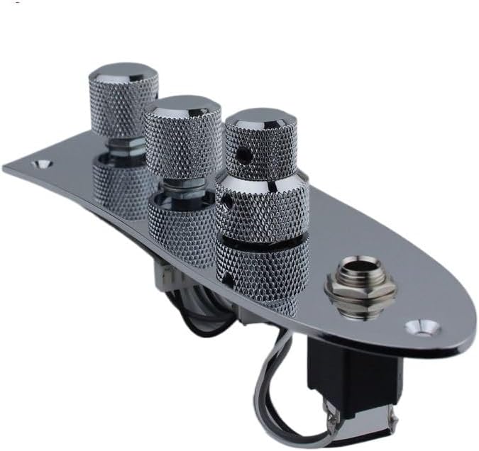 1 Set for GUY-KER 2-band Preamp/tone control for JB with adjustable GAIN (With Jazz Bass Control Plate+Control Knob)