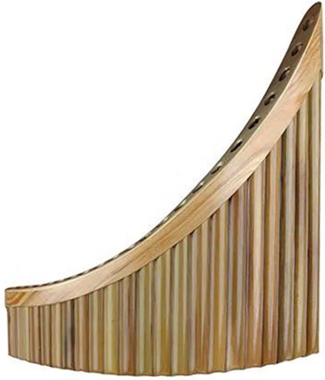 25 Pipe C Key Pan Flute Traditional Bamboo Pan Flute C Key Woodwind Instrument 22 Pipes(Right hand)