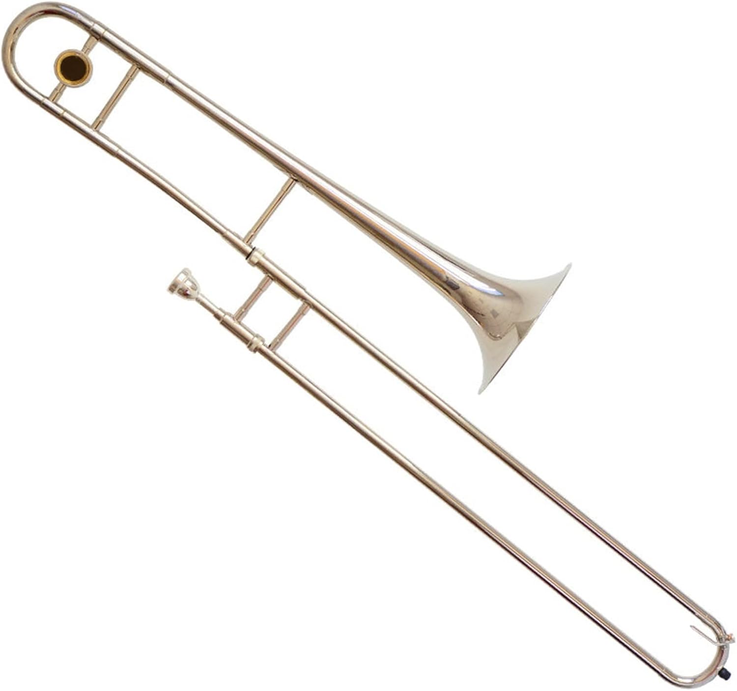 TSTS B Flat Nickel Plated Alto Trombone Suitable for Students and Beginners Beginner Trombone