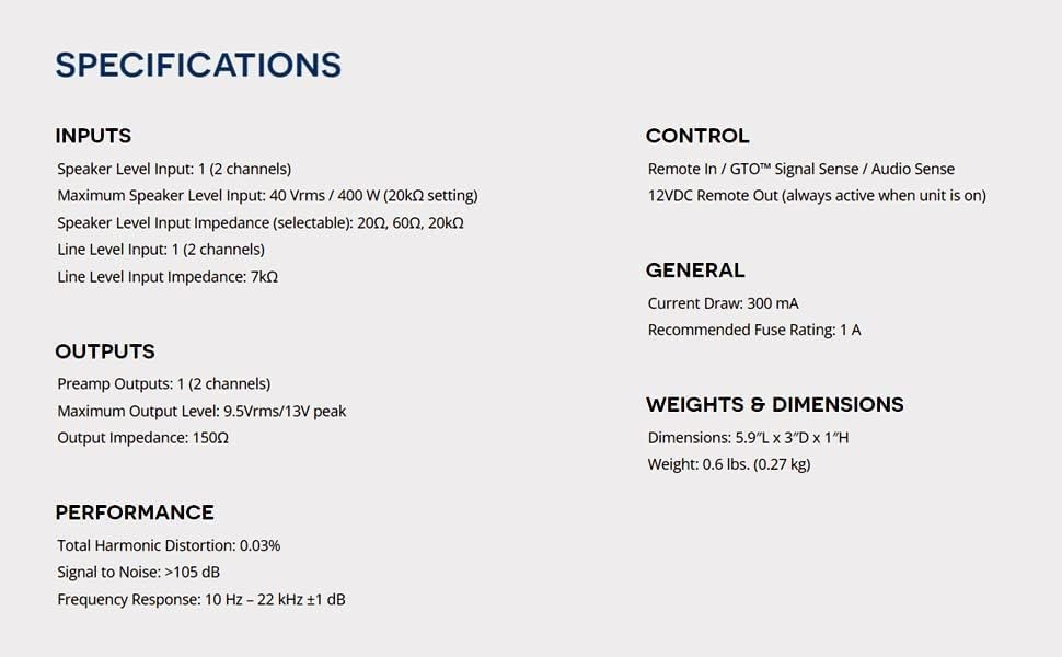 AudioControl Epicenter Micro Bass Restoration Processor & Full Copper Amp Kit Bundle. 2-Channel Amplifier with 600W Output Power and 12V Maximum Supply Voltage. ACR-4 Knob Included.
