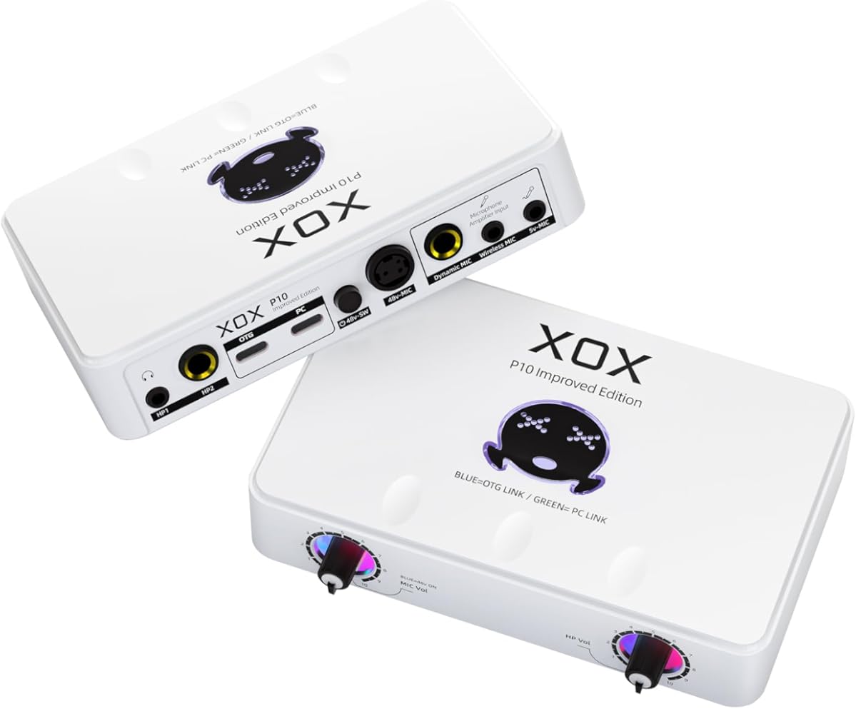 P10 USB Audio Interface for live Streaming, Recording and Podcasting Studio Quality Recording with Software pannel