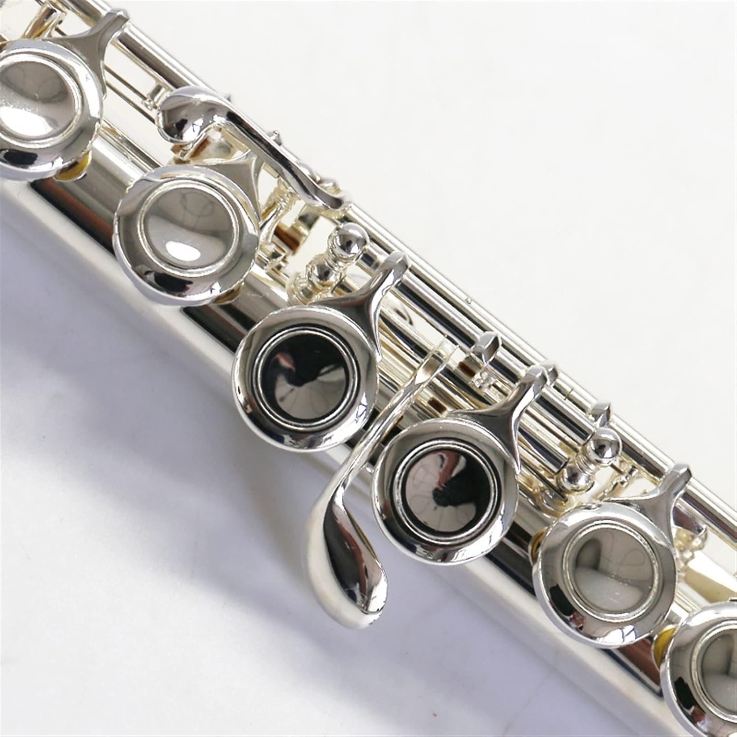 TSTS Flutes Musical Instrument Flute C Key Silver-Plated Flute 16-Hole Wind Orchestra Professional Playing Flute