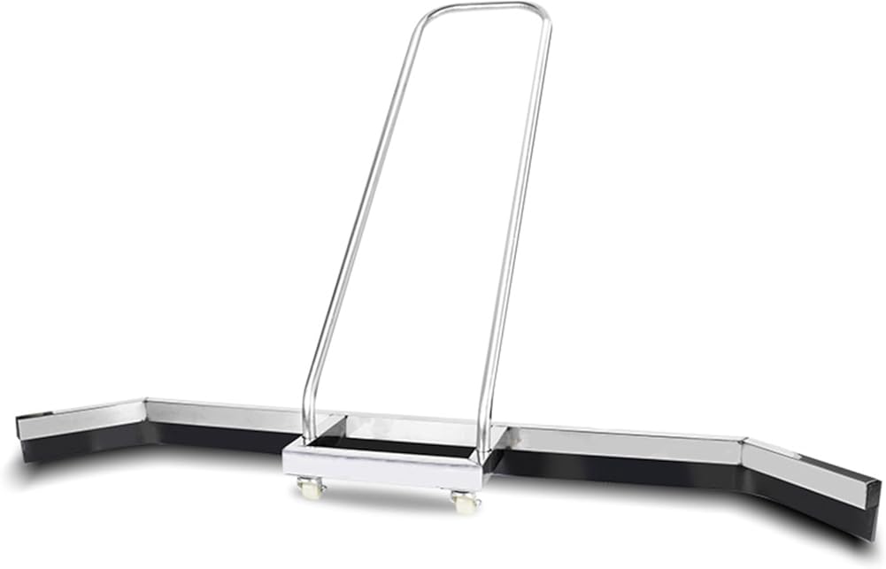 Sport Tennis Court Squeegee, Stainless Steel Squeegee Sweeper Floor Water Remover Rain Shuttle Squeegee Broom with EVA Rubber Blade for Sport Courts, Garages, Flat Floor