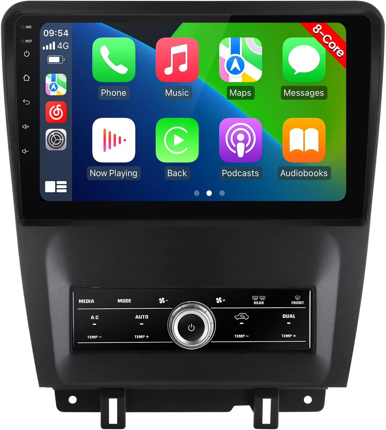 Android 13 Car Stereo for Ford Mustang Radio Touch Screen Upgrade 2010 2011 2012 2013 2014,10 inch IPS 8 Core 2G+32G, w/Wireless Carplay/Android Auto/DSP/4G/WiFi/Bluetooth/AM/FM Head Unit