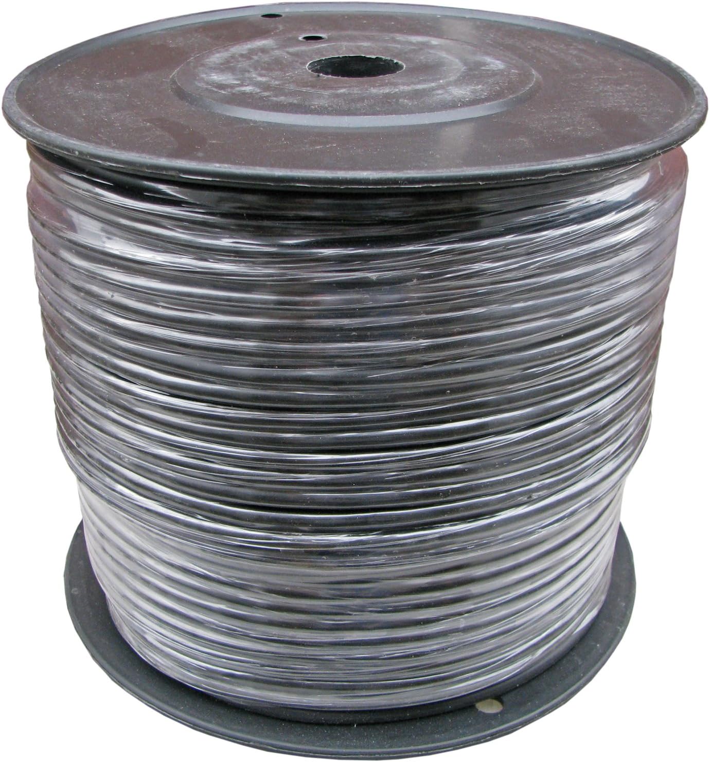 500 Ft Spool of Balanced Pro Audio Wire for XLR TRS 2 Conductor 3 with Shield (Black)