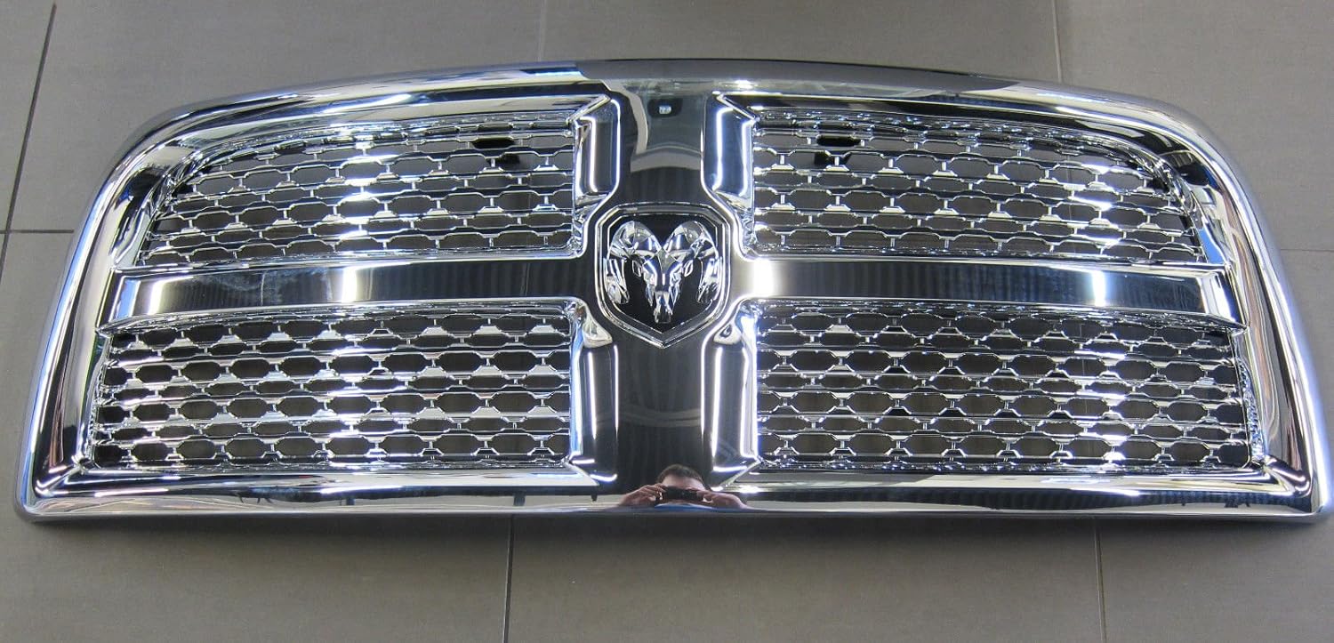 Dodge Ram 2500 3500 4500 5500 Chome Honeycomb Grille with Emblem Mopar