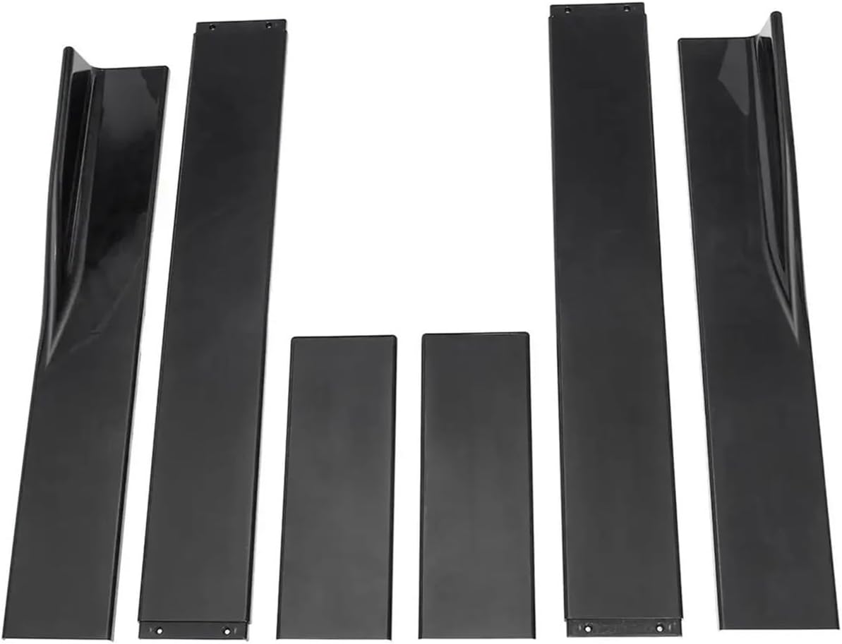 Side Skirts 78.7“/ 86.6” Side Skirt Compatible for Mercedes Benz W205 W204 Extension Splitters Apron Splitter Winglet Car Accessories(78.7in Black)