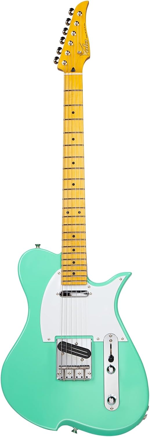 Vola Electric Guitar Vasti MC Surf Green Gloss Handmade in Japan MIJ Gotoh Bridge Gotoh Locking Tuner 6 Strings Modern C Neck For All Levels