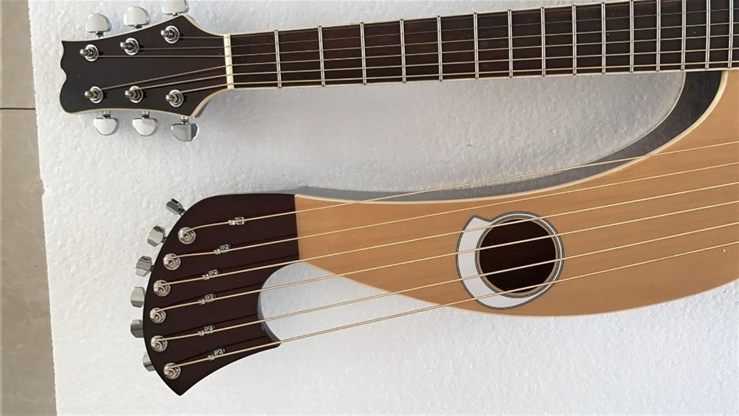 6/6/8 Strings Harp Acoustic Guitar Double Necks Electric Acoustic Guitar 41 Inches Fir Body Guitars (Color : Harp and hardcase Size : 41 inches) (Harp and Soft Bag 41 inches)