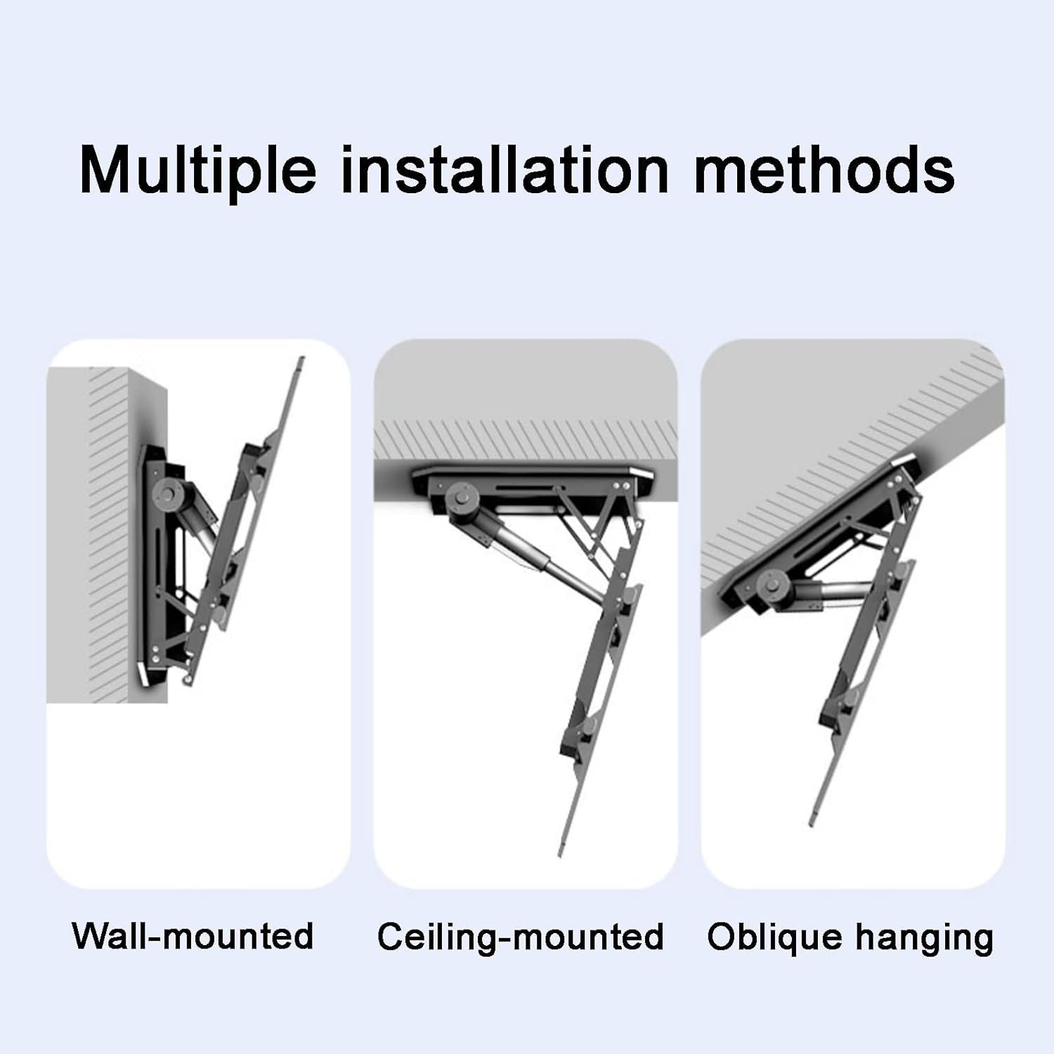 0-85° Flip Down Motorized Tv Mount - TV Wall Mount Motorized Ceiling TV Mount, Hidden Drop Down TV Lift, Monitor Bracket, Remote Control Electric Mounting Bracket, Fits 50-90 Inch TV