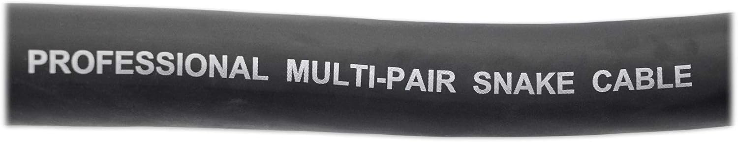 Rockville SX32100 32 Channel XLR Snake Cable (4 Returns), 100 Ft, 100% OFC, Durable Build, Low Noise, High Flexibility, for Live Sound and Studio Recording