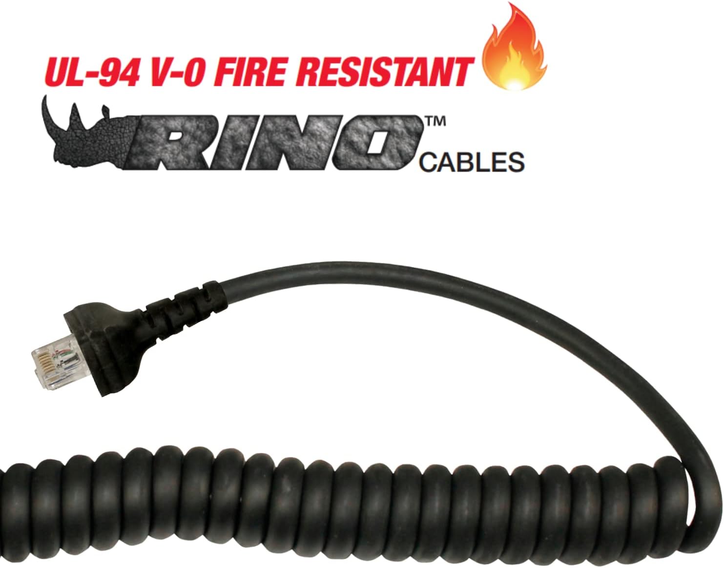 Pryme MC-2127 Replacement Cable for Trooper SPM-2100 Series Speaker Mic, Compatible with Harris Jaguar 700P P5100 P5200 P7100 P7200 SPD2000