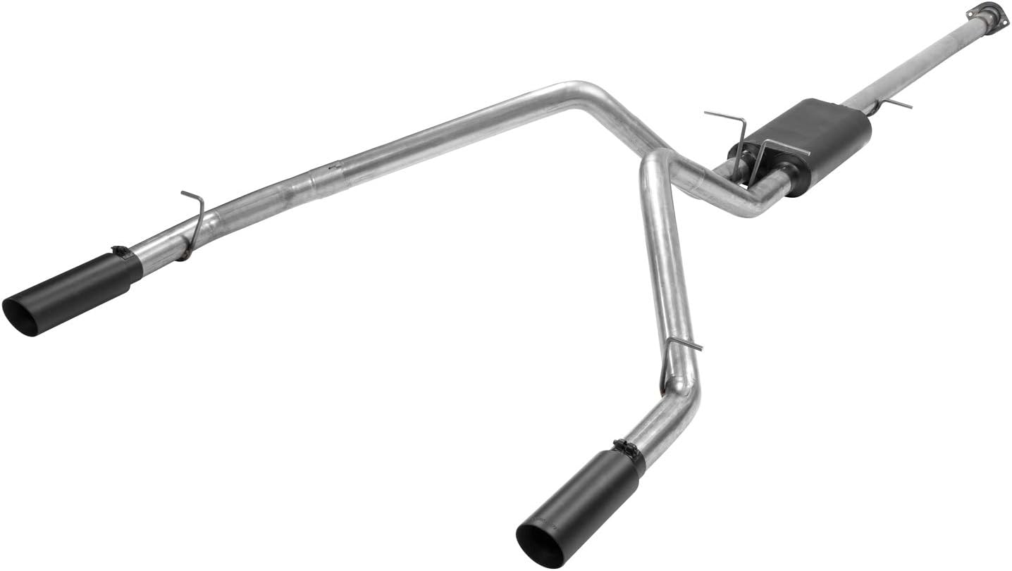 Flowmaster 817843 American Thunder Cat-Back Exhaust Dual 3 Inch Stainless 4 Inch Tips Compatible with 2019-2024 RAM 1500 New Body 5.7L 2/4WD 140.5 144.6 153.5 Inch Wheelbase 5.7 6.4 Foot Bed