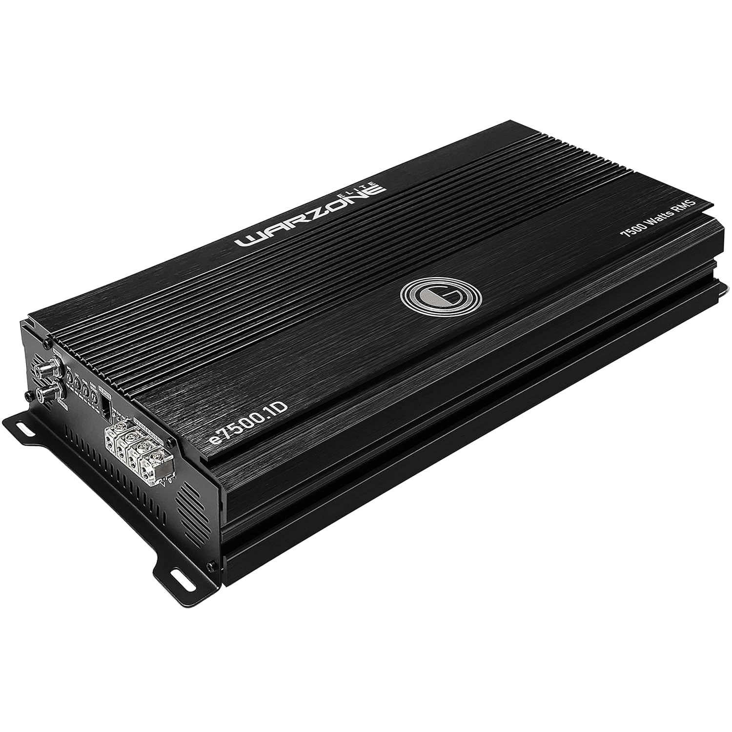 Gravity Audio E7500.1D Warzone 7500W True RMS Car Amplifier Class D Amp 1/2/4 Ohm Stable with Remote Sub Control with 1 Year Full Replacement Warranty Bundle