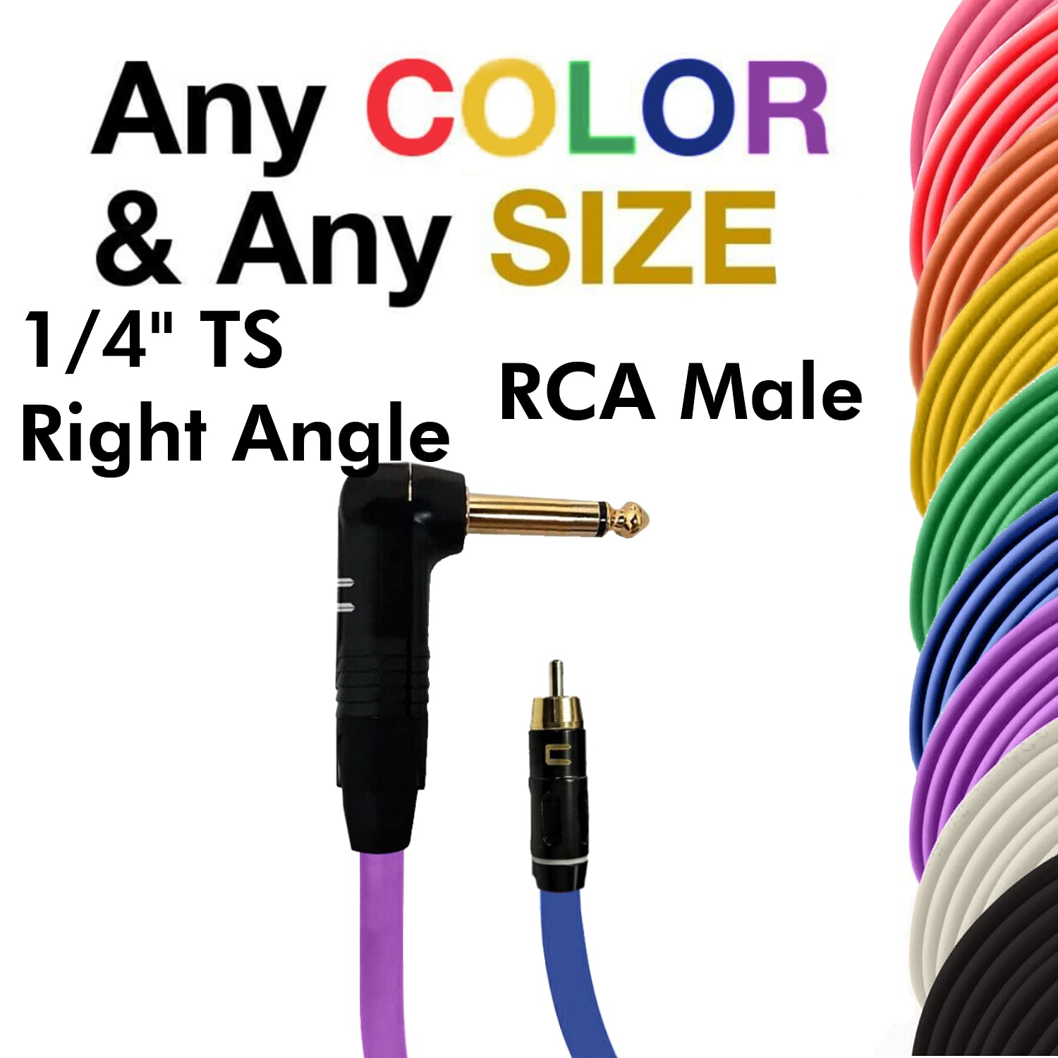 COLUBER CABLE Right Angle 1/4