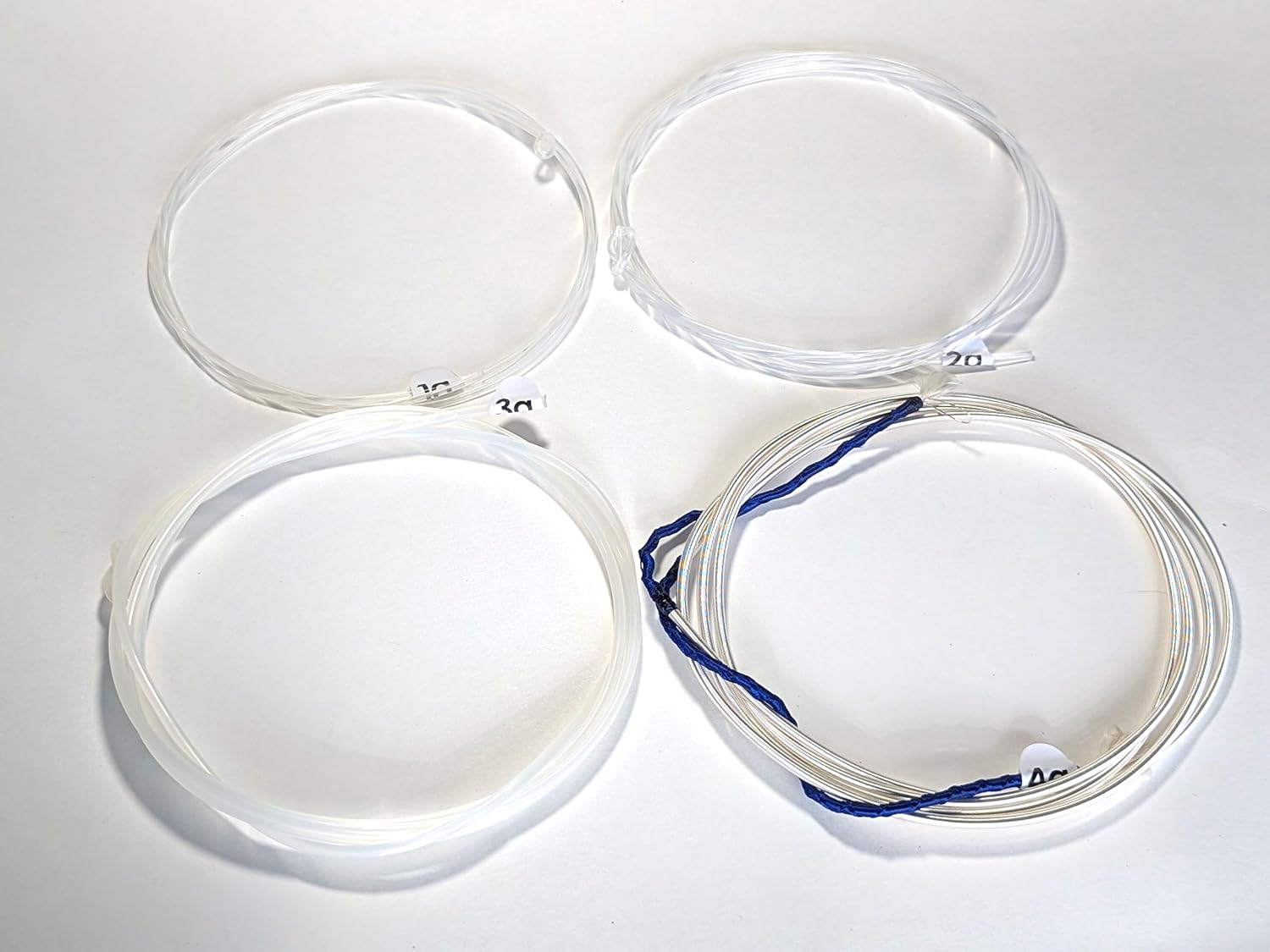 Sonatina Premier Clear/Silver Nylon Contrabajo, Double Bass, Tololoche Strings (Full Set, 4 Strings) Cuerdas Set Completo