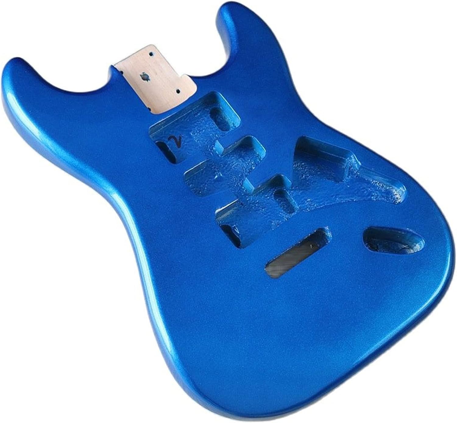 FLFL for ST Electric Guitar Body Blue Poplar Wood Guitar Accessories Guitar Barrel 5.7cm Pocket Width Unfinished Guitar Kit