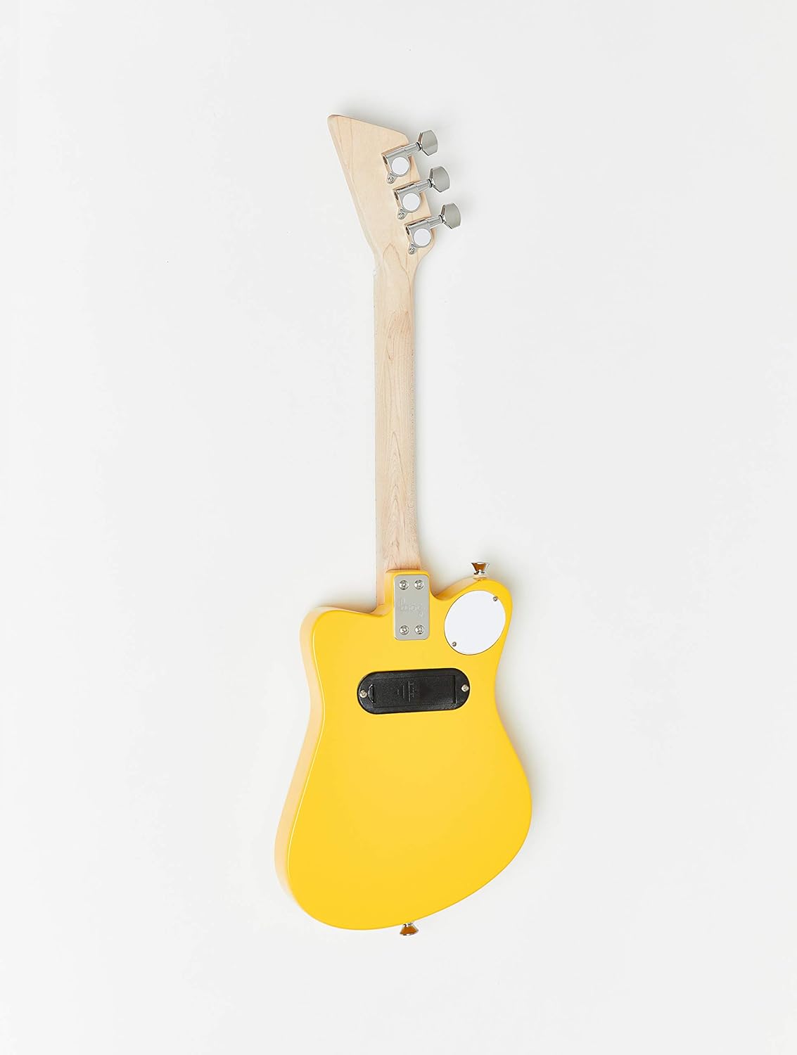Loog Mini Electric kids Guitar for Beginners built-in Amp Ages 3+ Learning App and Lessons Included Yellow