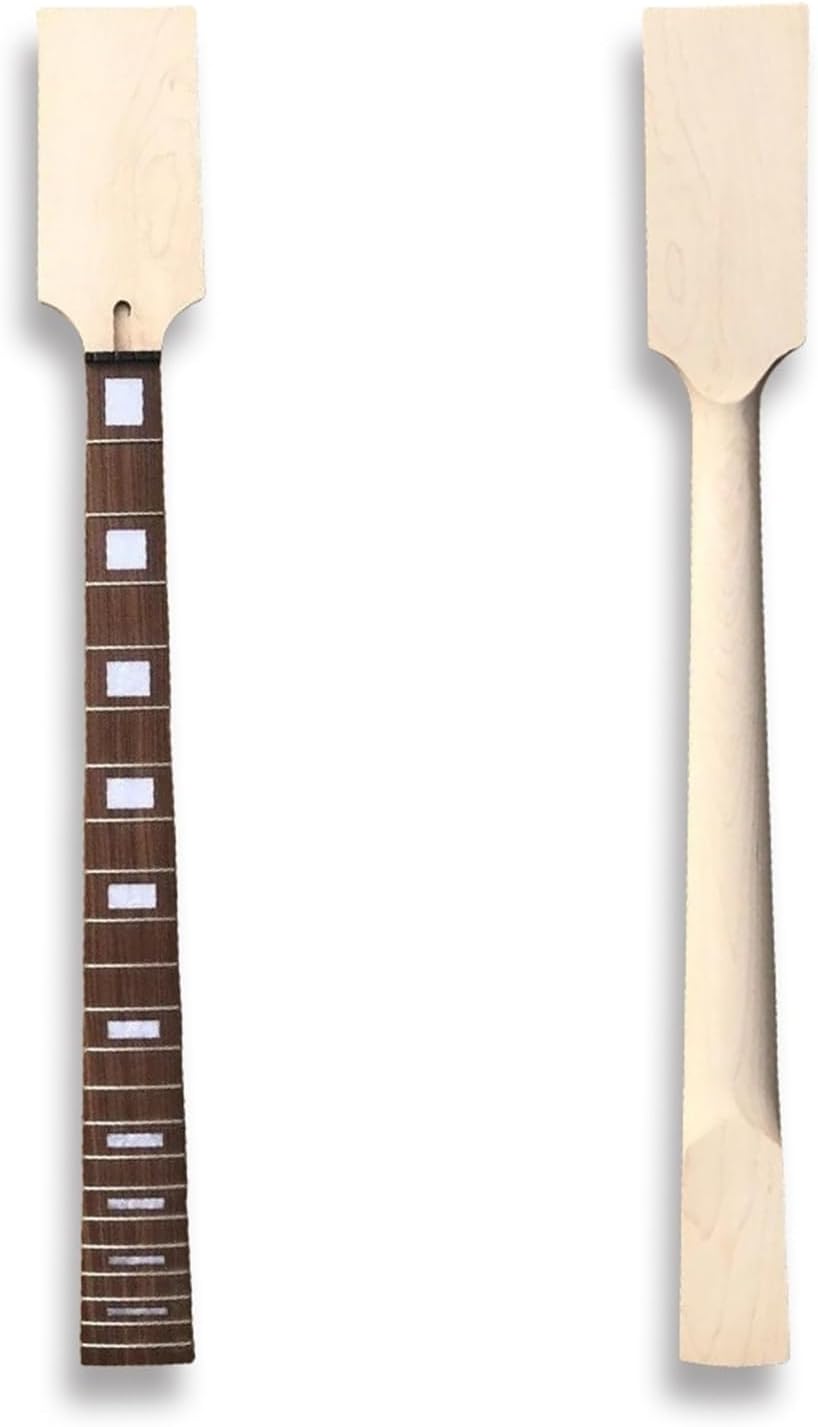 Replacement Guitar Neck Single 22-fret 34-inch Maple Neck Electric Guitar Electric Bass Semi-finished Accessories Rosewood Fingerboard