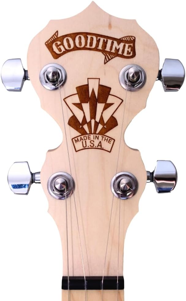 Deering Goodtime Two Deco 5-String Banjo - Best Beginner Bluegrass Banjo | Made In U.S.A.