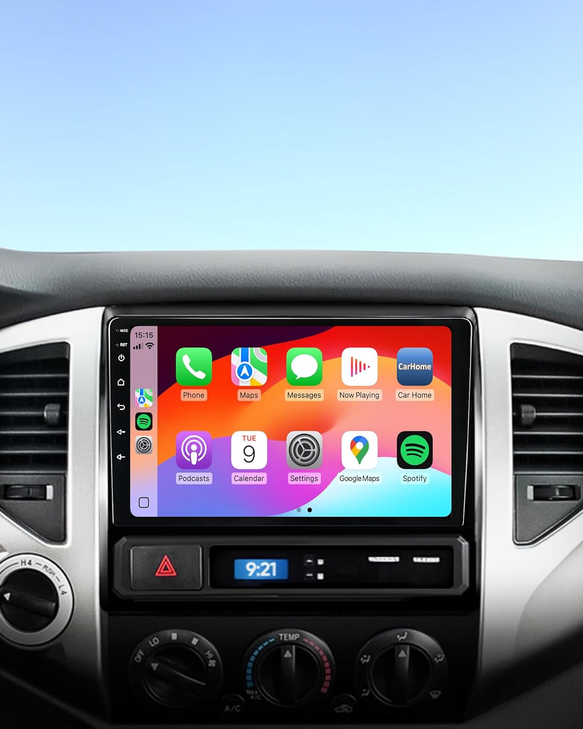 for Toyota Tacoma Radio 2005-2015 Upgrade Wireless CarPlay Android Auto, 9 inch Android 12 Tacoma Car Touch Screen Stereo with Bluetooth, 8core 4+64GB, GPS Navigation, Netflix, YouTube Head Unit