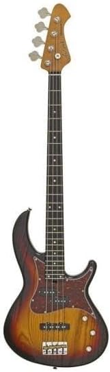 Aria Detroit Electric Bass Open Pore Sunburst
