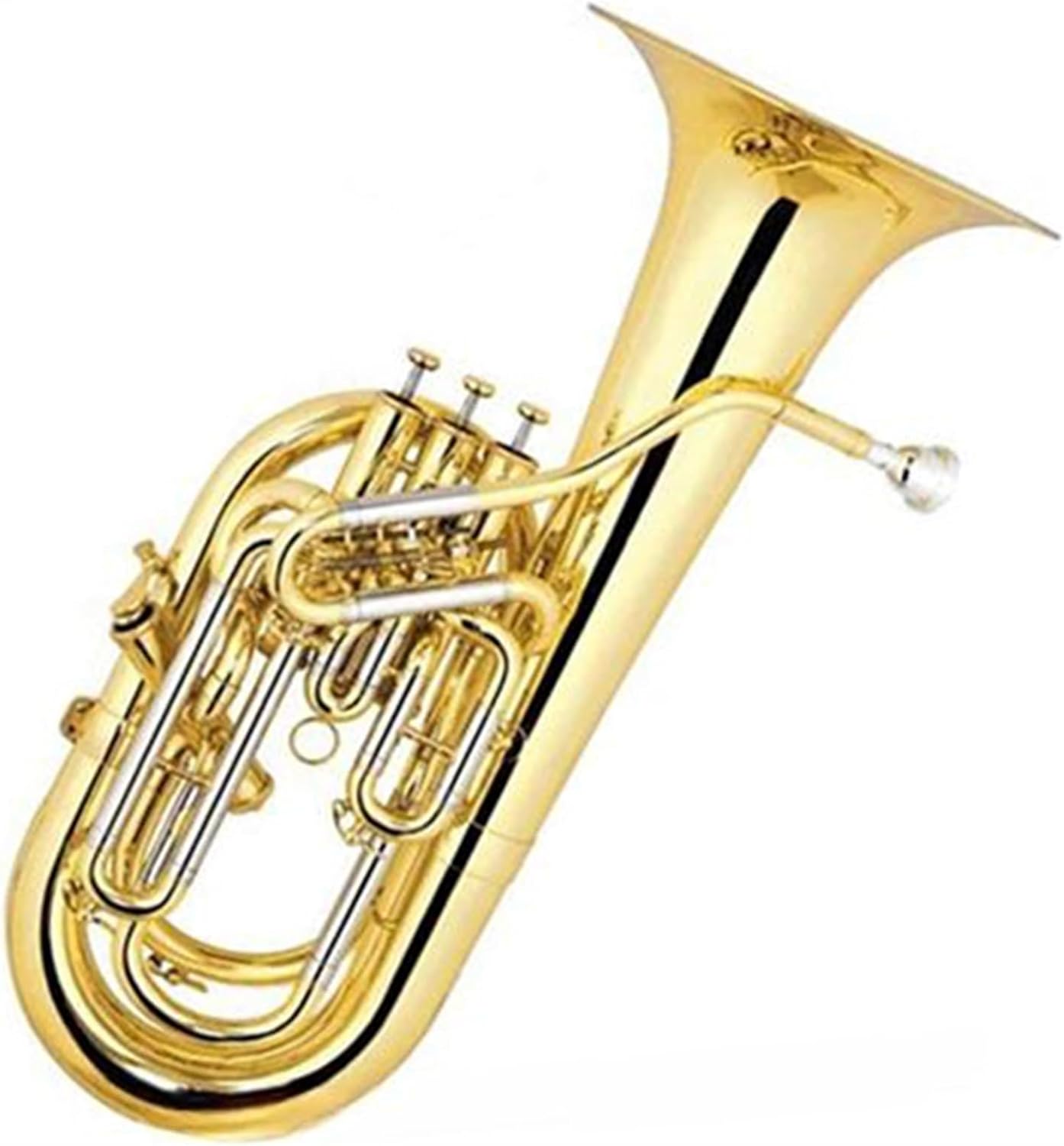 Beginner euphonium Good Brass Gold Lacquer Bb Tone Euphonium
