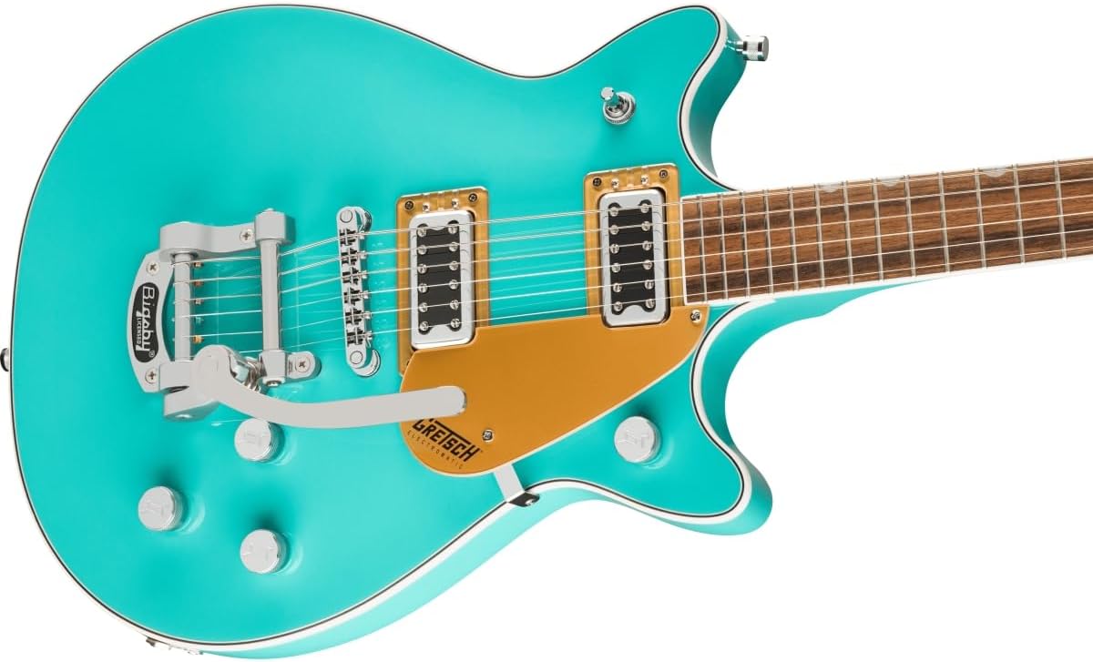 Gretsch G5232T Electromatic Double Jet FT 6-String Right-Handed Electric Guitar with Chambered Mahogany Body and Laurel Fingerboard (Caicos Green)