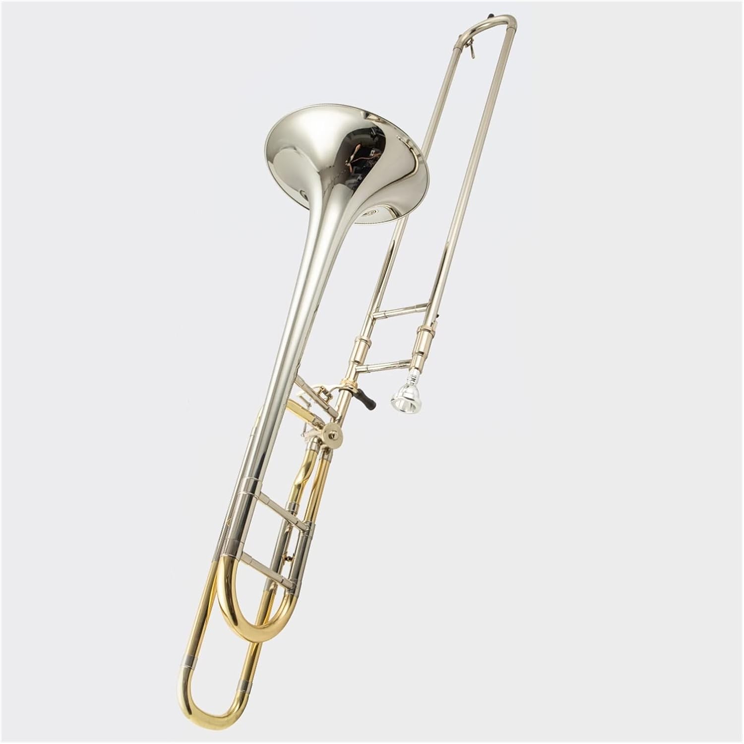 TSTS B/F-Flat Sub-midtones Trombone Phosphor Bronze Copper-Nickel Alloy Material Musical Instrument Professional Grade Beginner Trombone (Color : Cupronickel)