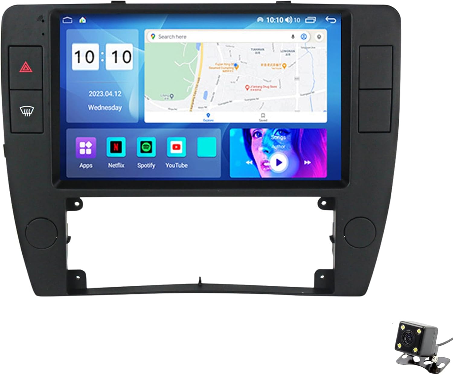 ADMLZQQ Double Din Car Stereo Multimedia with Bluetooth and 10.2