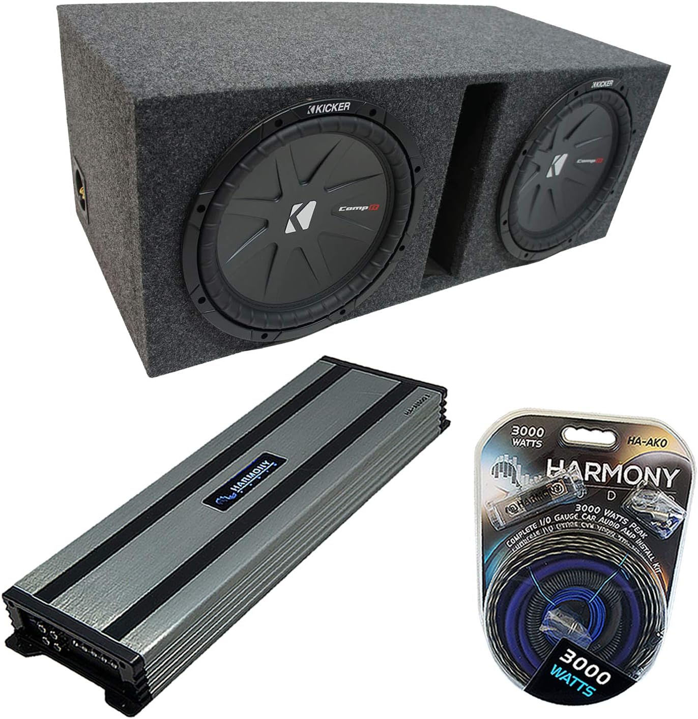 Harmony Audio Universal Car Stereo Vented Port Dual 10