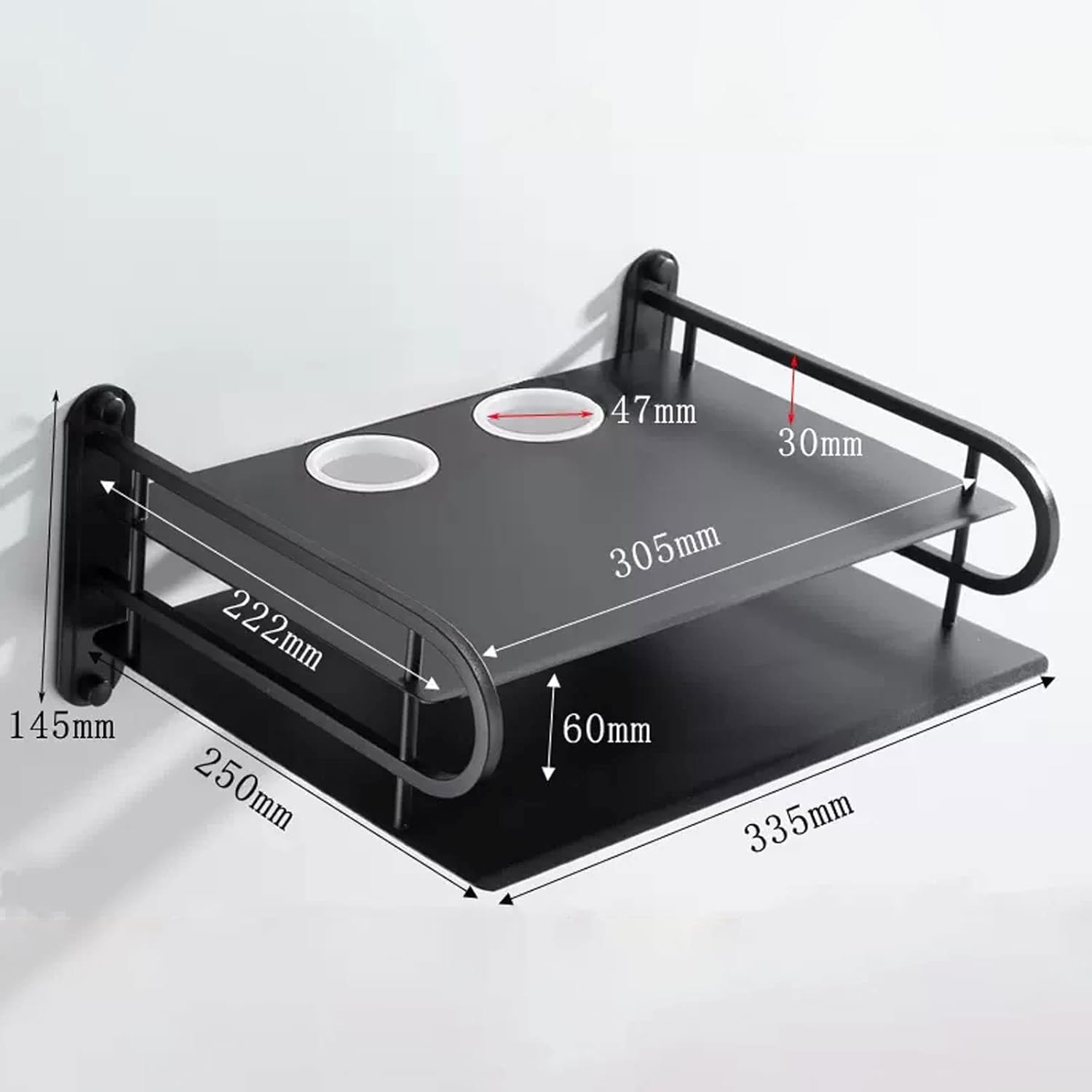 Wall Shelf Floating Shelf Router Set-top box Projector DVD players Shelf Multimedia Storage Shelf TV Console TV Stands Wall Mounted TV Shelf Wall Mount Entertainment Unit Wall Mount Corner Shelves