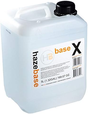 Base Fog Juice Machine Fluid HazeBase Formula: BaseX Fluid, Extreme Long Lasting Smoke, 5 Liter