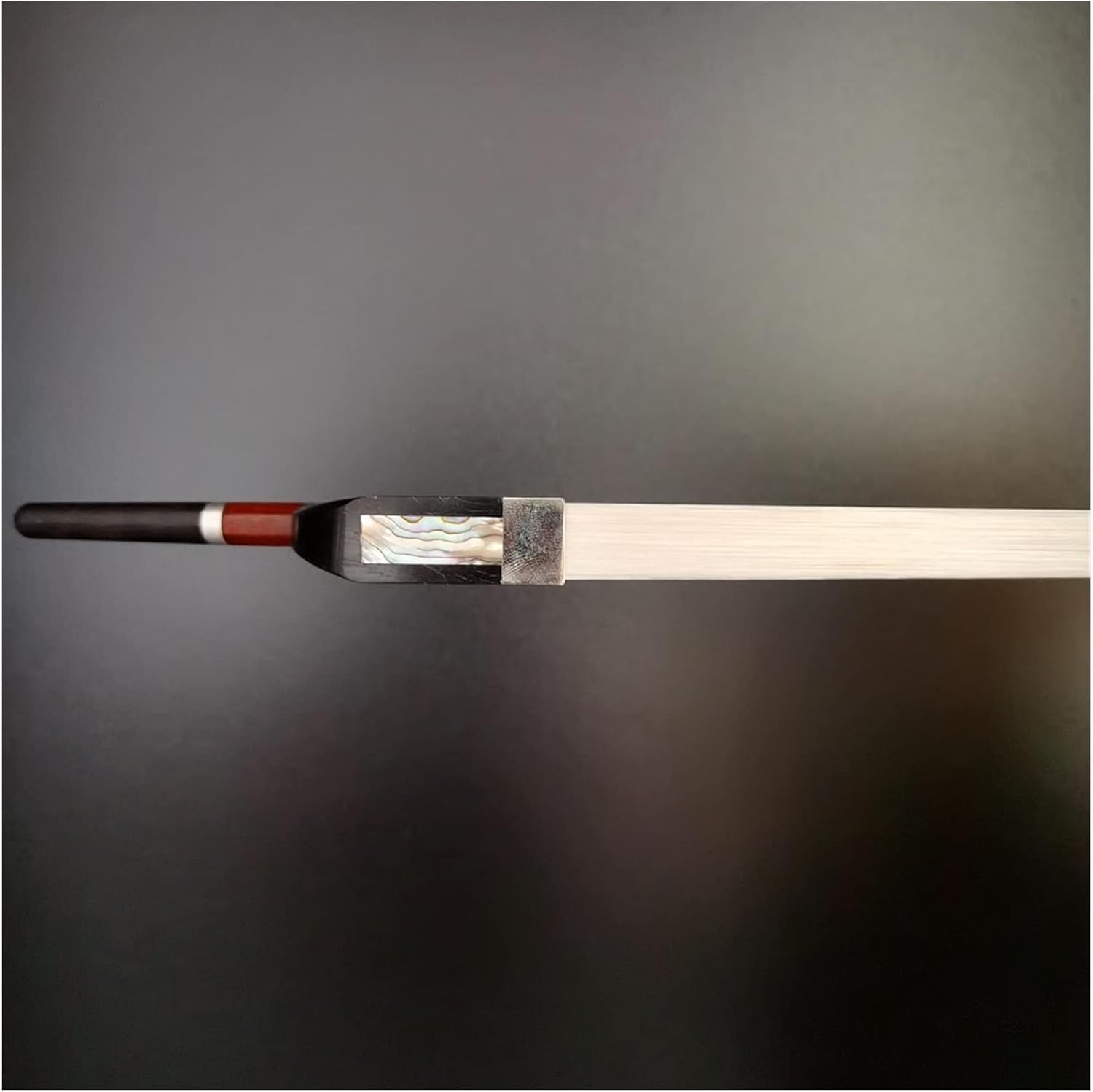 TSTS Bass Bow Brazilwood Round Stick Ebony Frog with Flower Nickel Silver Parts Full Size Violin Bow (Color : 4/4)