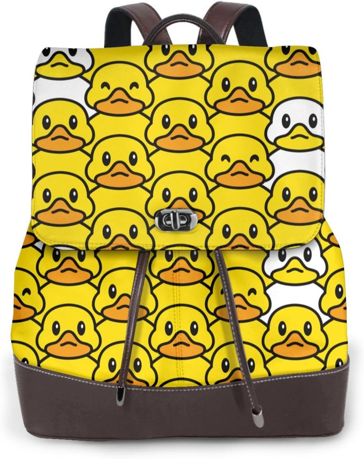 Rubber Duck for Womens Backpack Purse Microfiber PU Anti-theft Large Fashion Designer Travel Bag Ladies Shoulder Bags