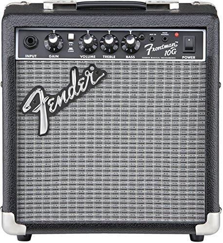 Fender Frontman 10G Guitar Combo Amplifier - Black Bundle with Cable and Austin Bazaar Exclusive 12-Pack Picks