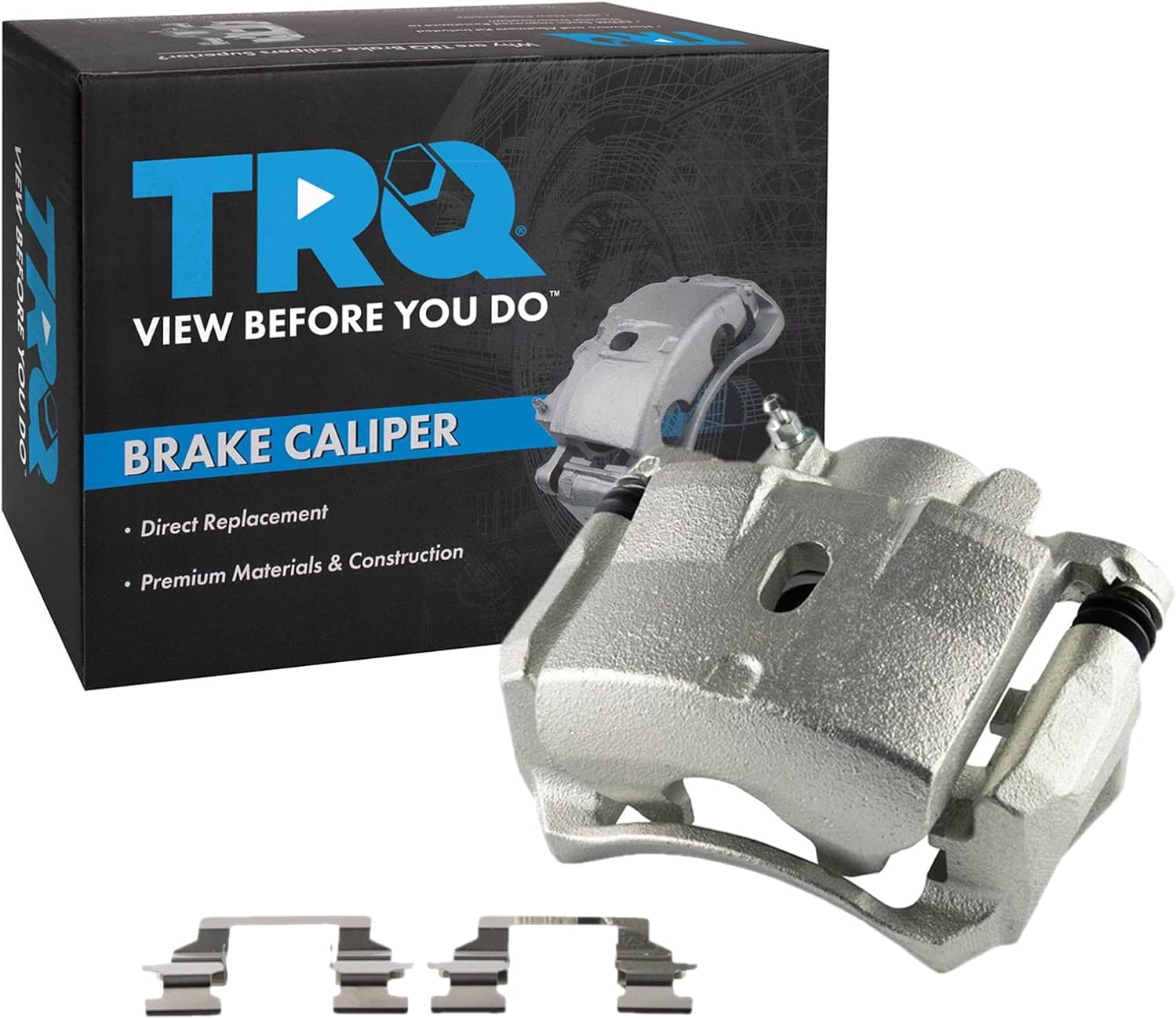 TRQ Front Left Brake Caliper w/Bracket Drivers Side Compatible with 2006-2011 Chevrolet HHR 2004-2008 Malibu 2006-2007 Pontiac G6 2007-2008 Saturn Sky