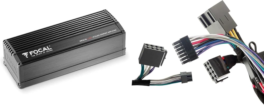 Focal IMPULSE4.320 Ultra Compact 4/3/2-Channel Amplifier + Focal IY-AC “Y” Adapter Cable