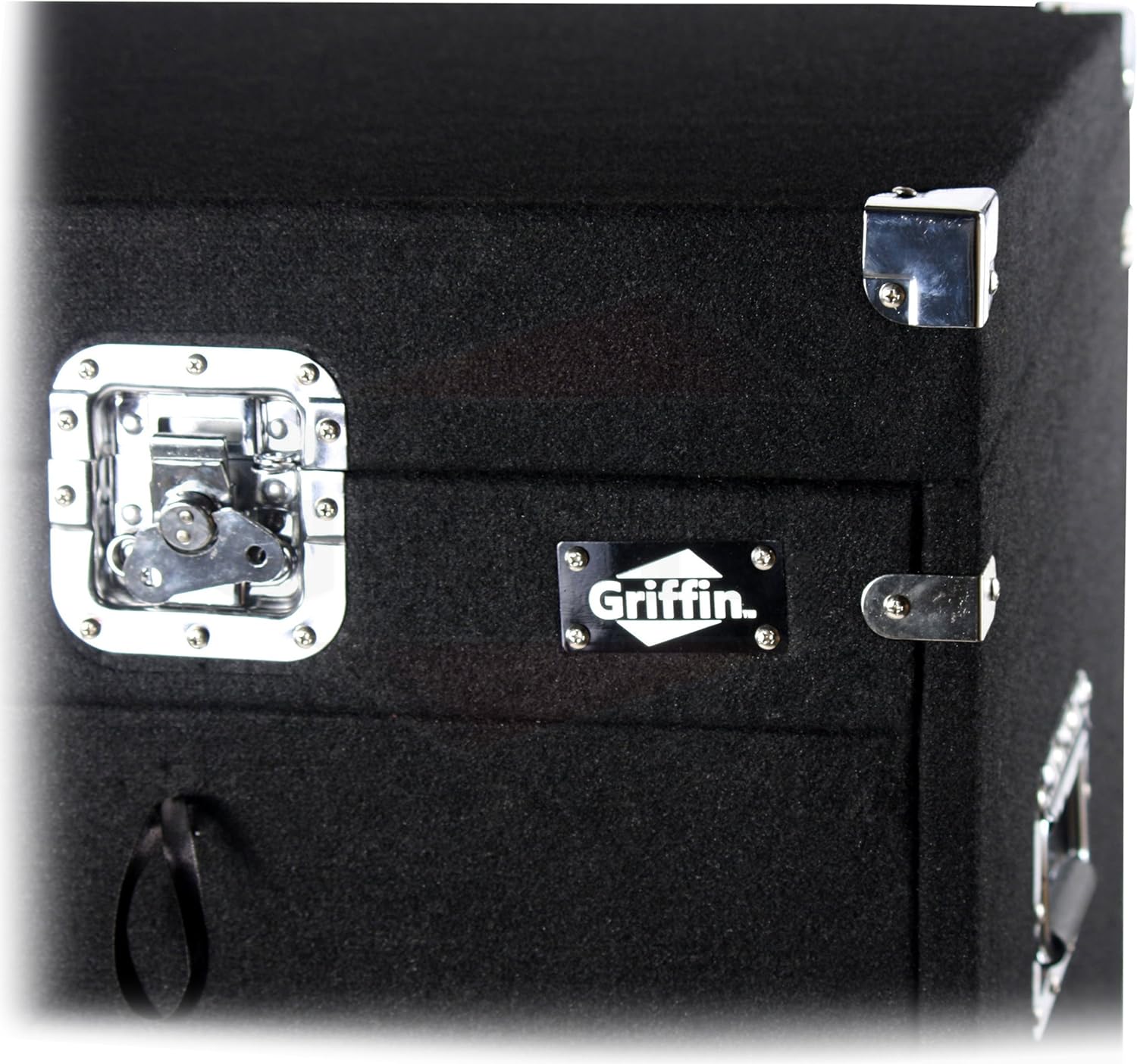 Griffin Rackmount Studio Mixer Flight Road Case (Ultimate-PROAudio) – 25U Mount Space Amp Cabinet Travel Trunk For Music Gear Recording Equipment – Portable DJ Sound Booth Carpet Rack Stand Cart