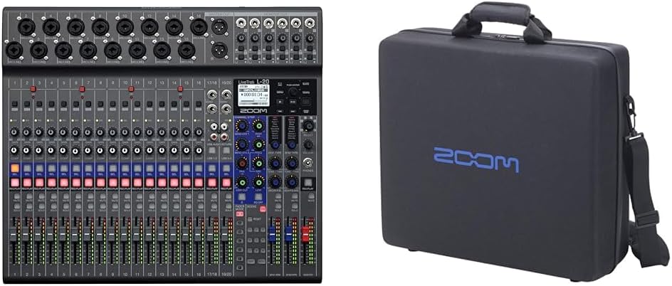 Zoom LiveTrak L-20 Digital Mixer & Multitrack Recorder Bundle with CBL-20 Carrying Case