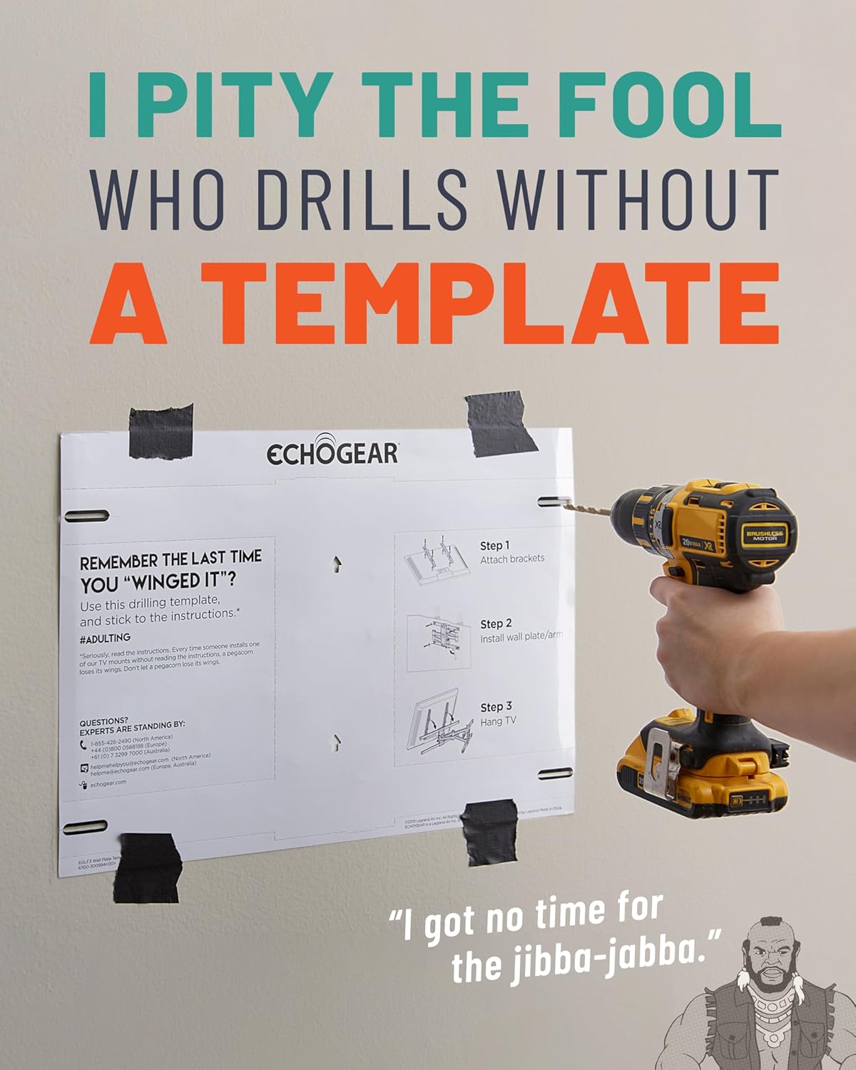 ECHOGEAR Full Motion Articulating TV Wall Mount Bracket for TVs Up to 82