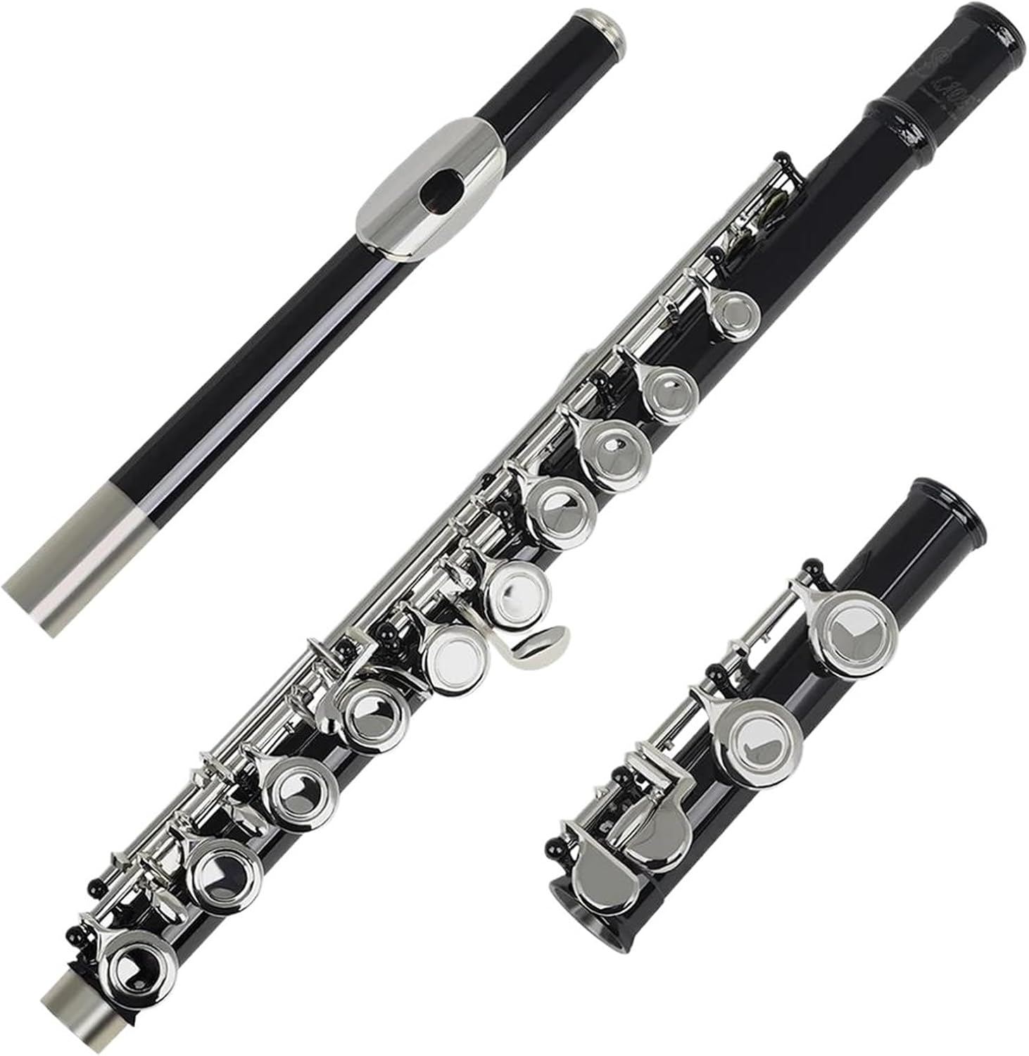 VBDEFRT 16 Hole Flute Woodwind Instrument Black C Key Brass Flute With Leather Box Musical Instrument Accessories