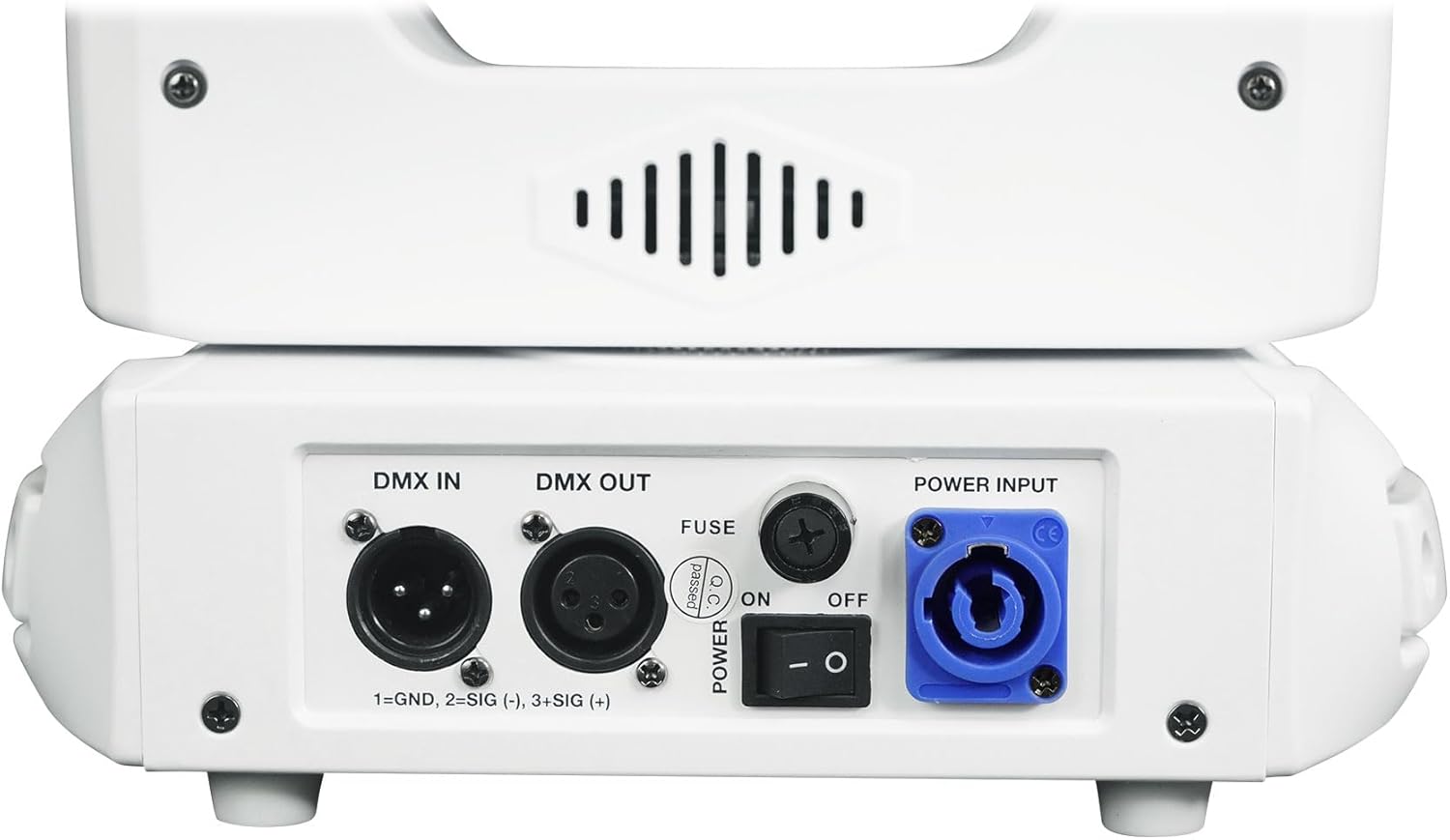 Rockville Rock SPOT 260W White Moving Head Light, Wireless DMX, Prism Effect, GOBO Overlay, Zoom Focus, for DJs, Clubs, and Stage Productions, 2-Piece