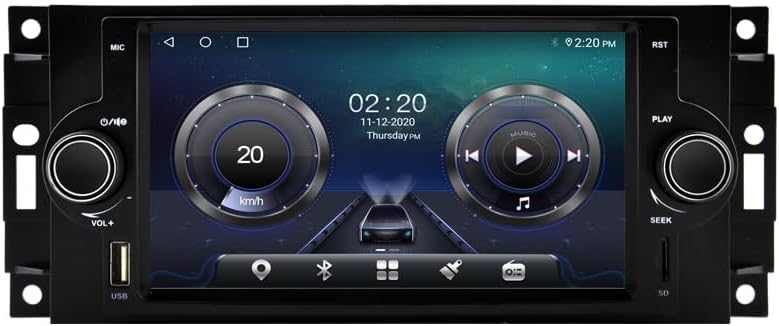 Android Car Stereo Multimedia Stereo GPS CarPlay Player Screen for Chrysler 300c PT Cruiser Cooper 07 2005-2010 Dodge Ram Charger Magnum Jeep Commander Patriot Grand Cherokee Compass 2005-2007 Radio